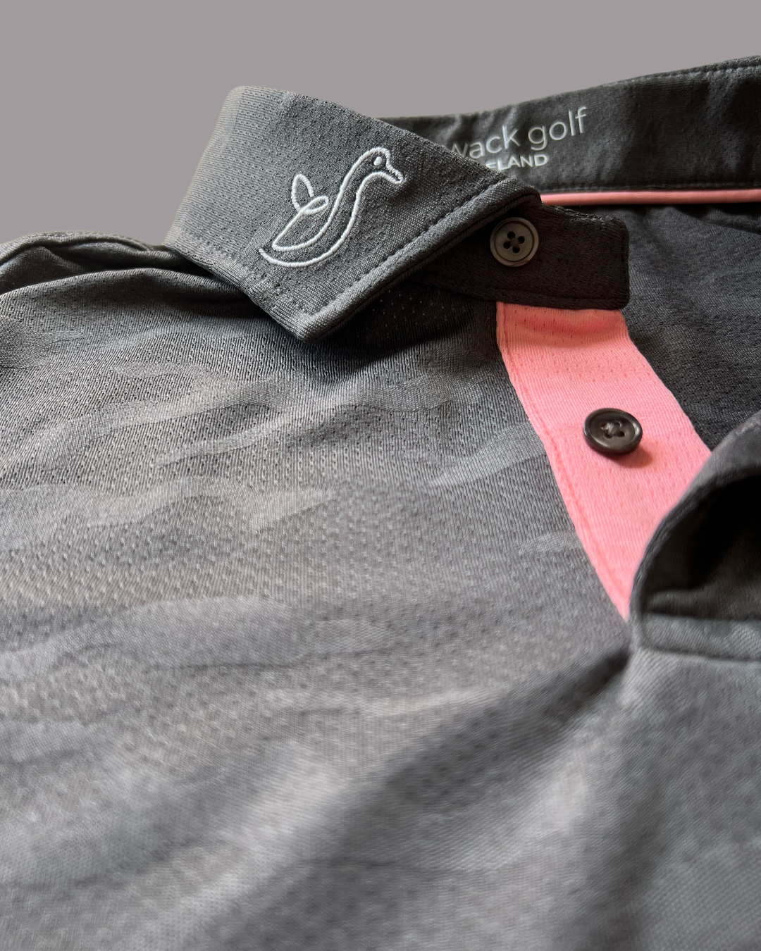 Jacquard Polo - Iron Grey